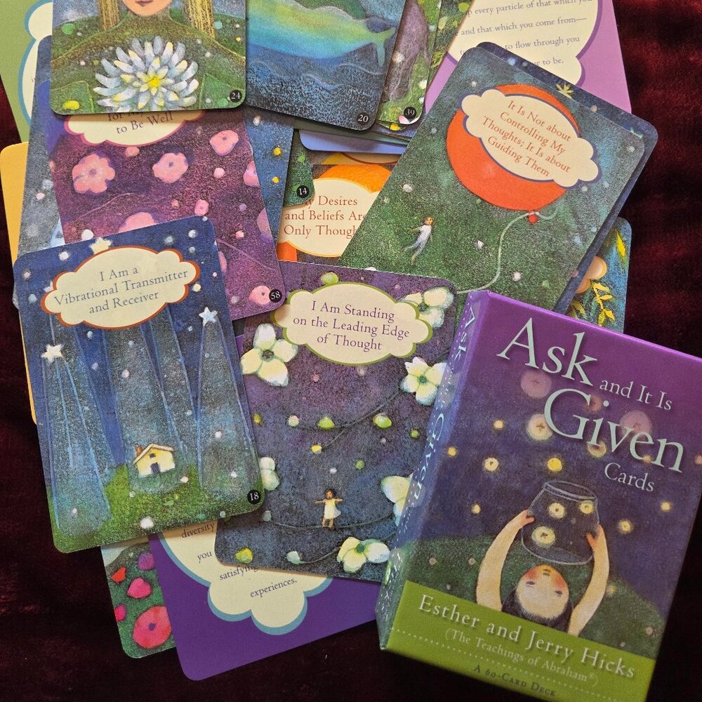 Ask And It Is Given Cards by Esther & Jerry Hicks (Abraham) 60 Card Deck